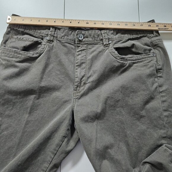 Tommy Bahama Pants Mens 38x34 Gray Cotton Pockets Stretch Preppy Embroidery Logo - Picture 4 of 15